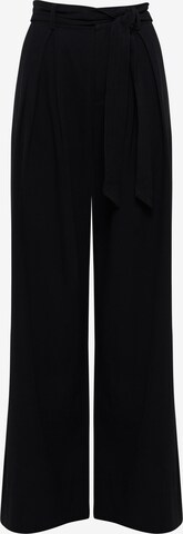 The Fated Wide leg Trousers in Black: front