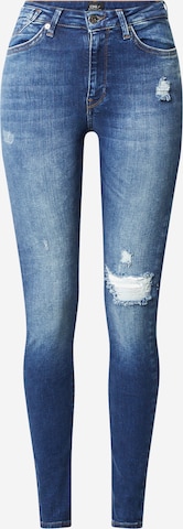 Skinny Jean 'FOREVER HIGH' ONLY en bleu : devant