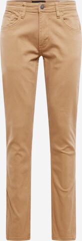 Pantalon chino 'Twister' BLEND en marron : devant