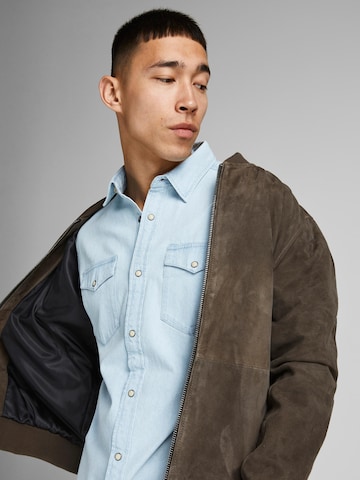 JACK & JONES Regular fit Button Up Shirt 'Sheridan' in Blue