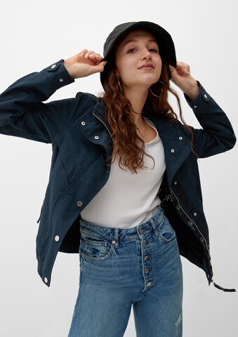 QS Between-Season Jacket in Blue: front