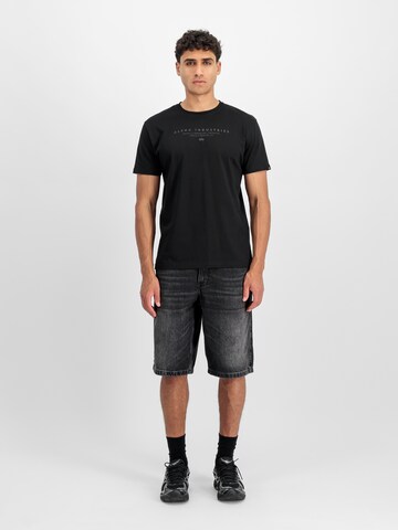 ALPHA INDUSTRIES - Camisa 'Dtm' em preto