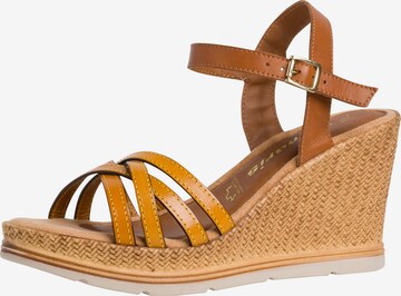 TAMARIS Sandalen met riem in Bruin