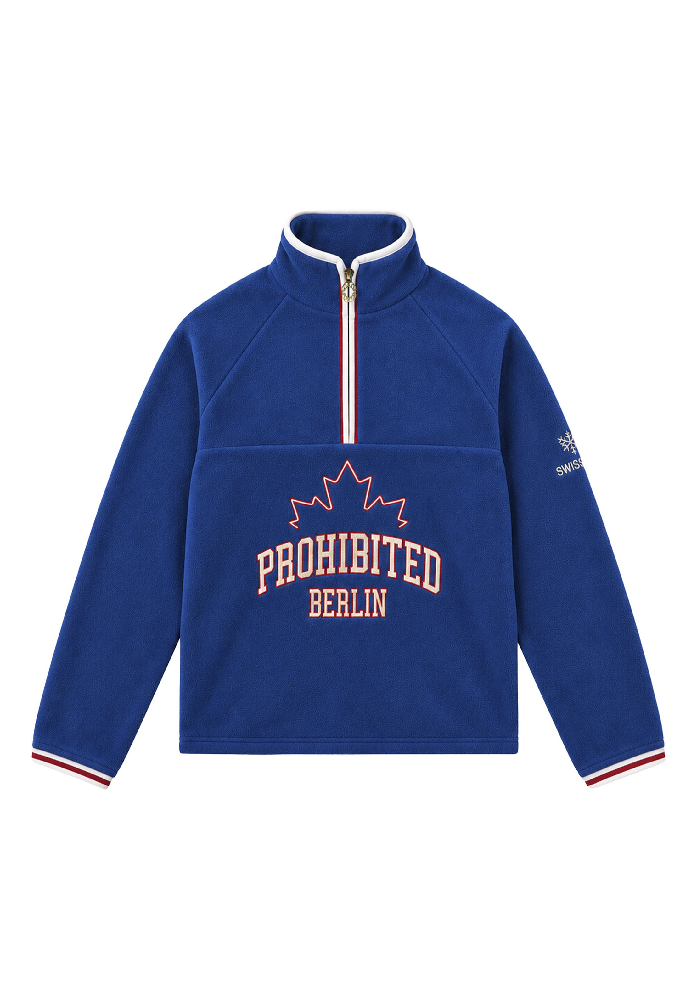 Pull-over Prohibited en bleu : devant