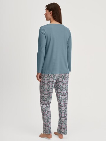 CALIDA Pajama 'Autumn Dreams' in Blue