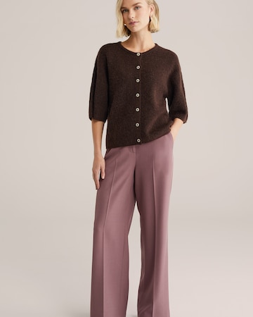 WE Fashion Широкий Плиссированные брюки в Лиловый