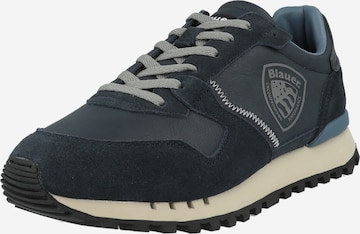 Sneaker bassa di Blauer.USA in blu: frontale