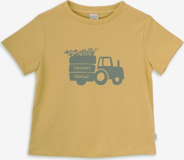 KNOT T-Shirt 'Farmers Market' in Gelb: predná strana