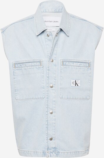 Vestă Calvin Klein Jeans pe albastru deschis / negru / alb, Vizualizare produs