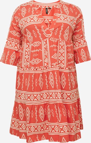 Vero Moda Curve Tunic 'Dicthe' in Red: front