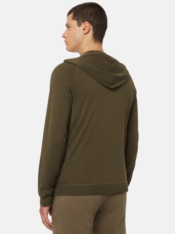 Boggi Milano Zip-Up Hoodie in Green