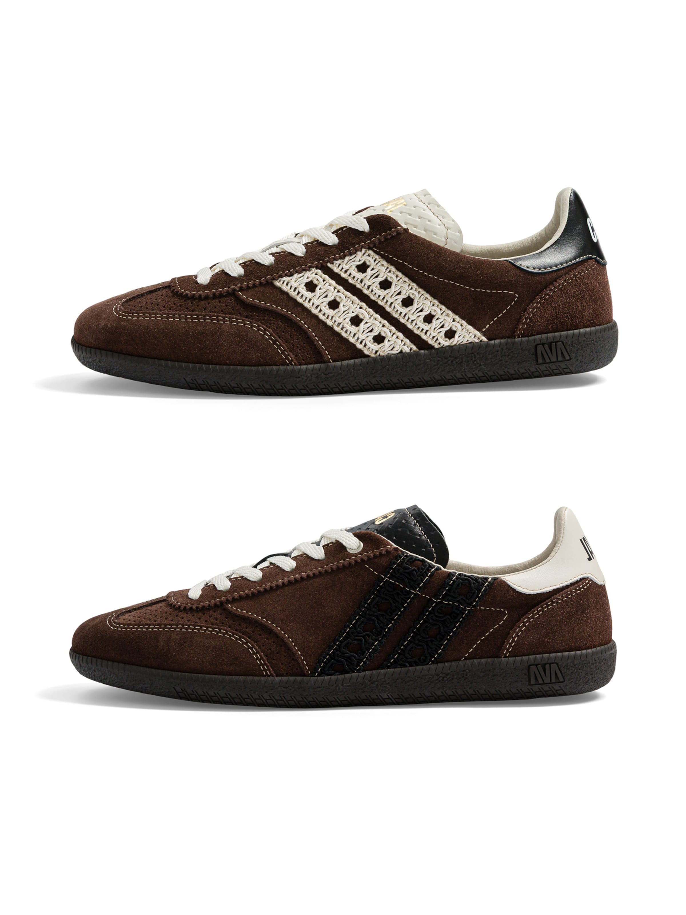 Caval - Sapato com atacadores ' PULSE ' em castanho: frente