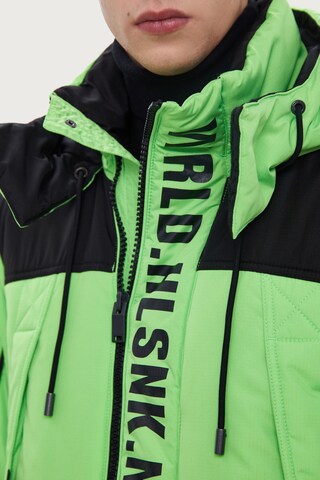 Finn Flare Winterparka 'World' in Groen