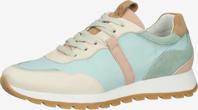 PostXChange Sneaker in creme / hellbraun / grün / mint / hellpink, Produktansicht