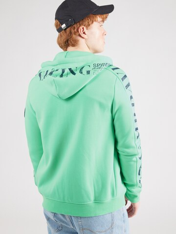 CAMP DAVID Sweatvest in Groen