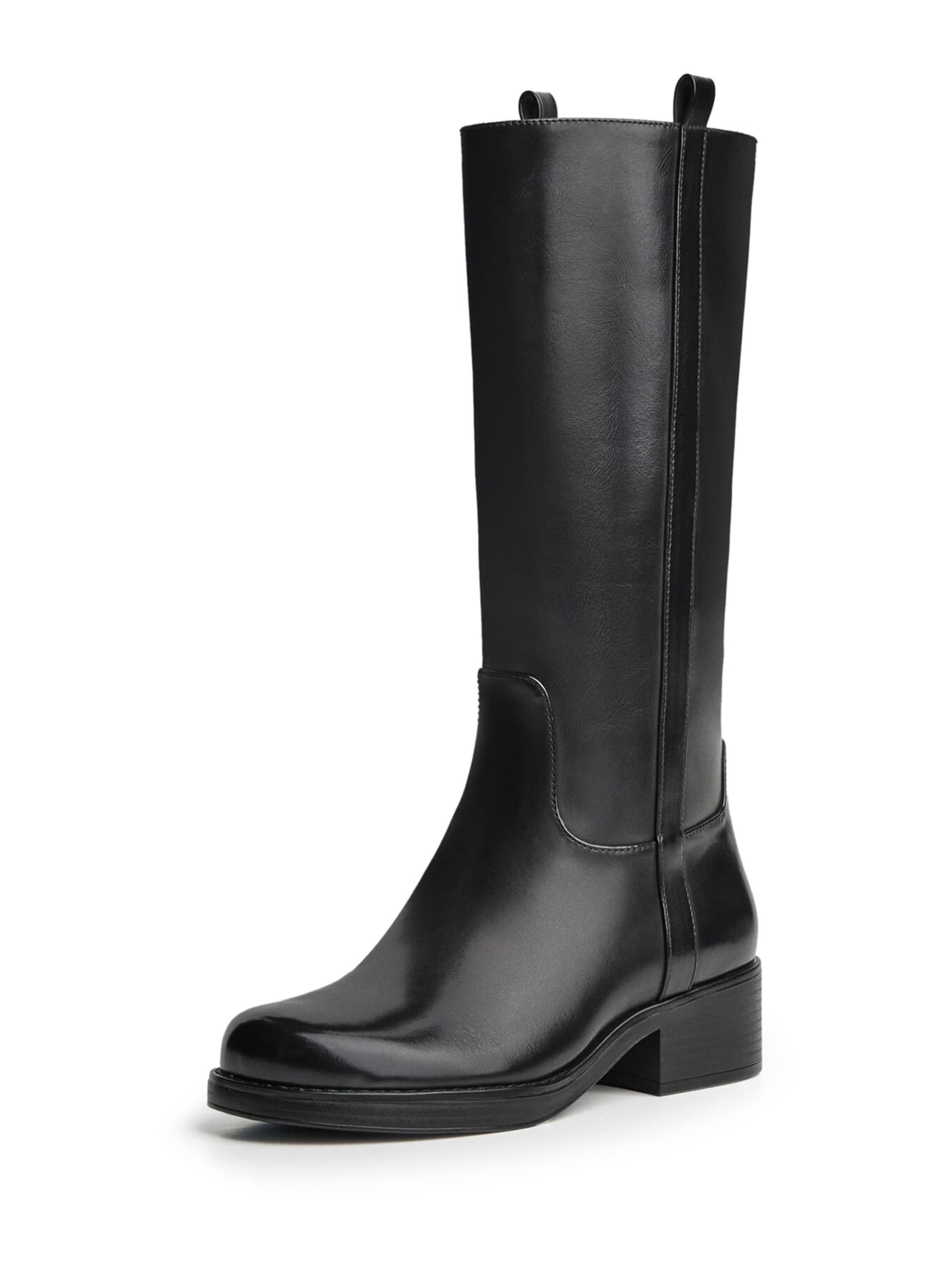 Stivale di Bershka in nero: frontale