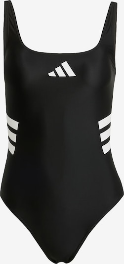 ADIDAS PERFORMANCE Sportbadeanzug '3-Stripes U-back' in schwarz, Produktansicht