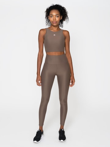 Horizon AthleticSkinny Sportske hlače 'Basòdino' - smeđa boja: prednji dio