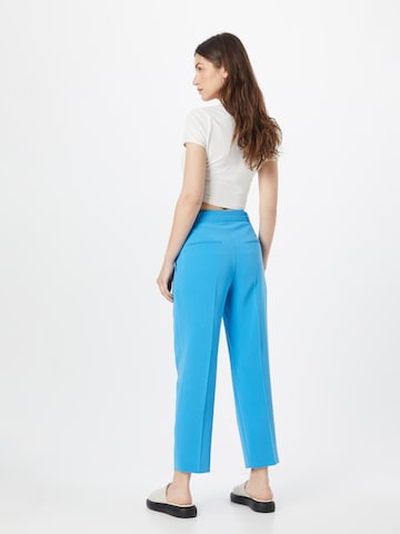 BOSS Regular Pleat-Front Pants 'Tapiah' in Blue