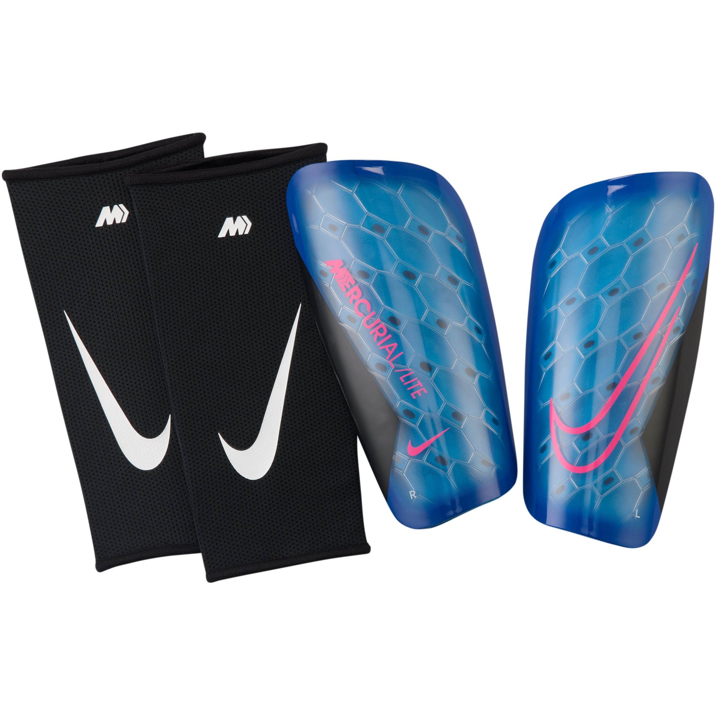 NIKE Guard 'Mercurial Lite' in Blue / Neon pink / Black / White, Item view