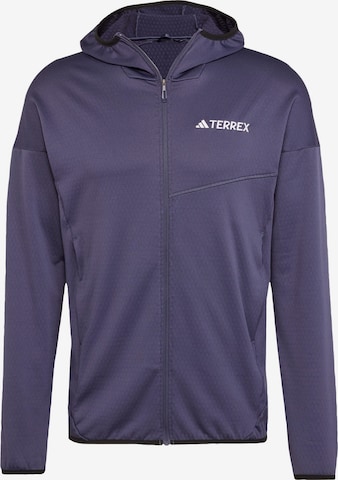 ADIDAS TERREX - Chaqueta polar funcional 'Xperior' en azul: frente