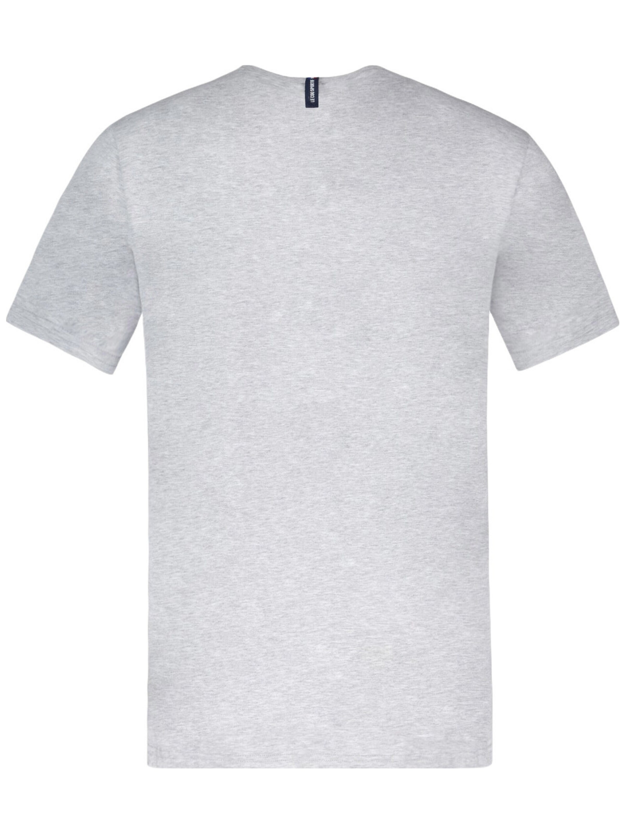 LE COQ SPORTIF - Camiseta 'Le Coq Sportif Ess Tee Ss No4 M Gris Chine Clair' en gris