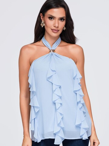 Top di Ombre in blu: frontale