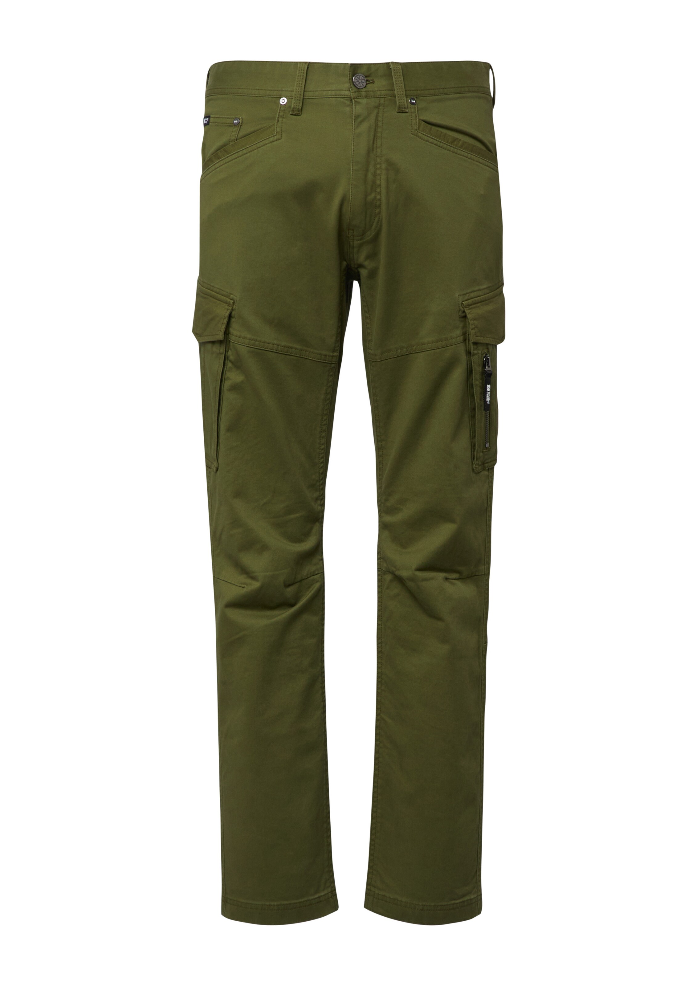 s.Oliver Cargobroek in de kleur Olijfgroen, Productweergave