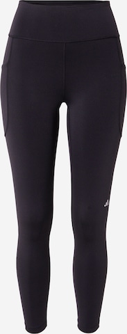 ADIDAS PERFORMANCE Skinny Workout Pants 'Dailyrun' in Black: front