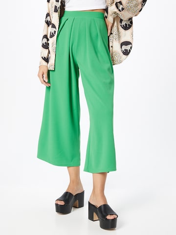 Coast Wide leg Pleat-front trousers in Green: front