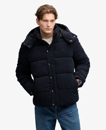 Superdry & Co Winterjas 'Premium' in Blauw
