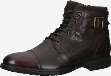 GEOX Lace-Up Boots in Brown: front