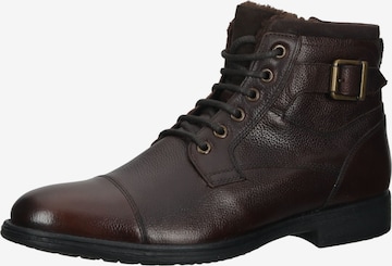 Bottines à lacets GEOX en marron : devant