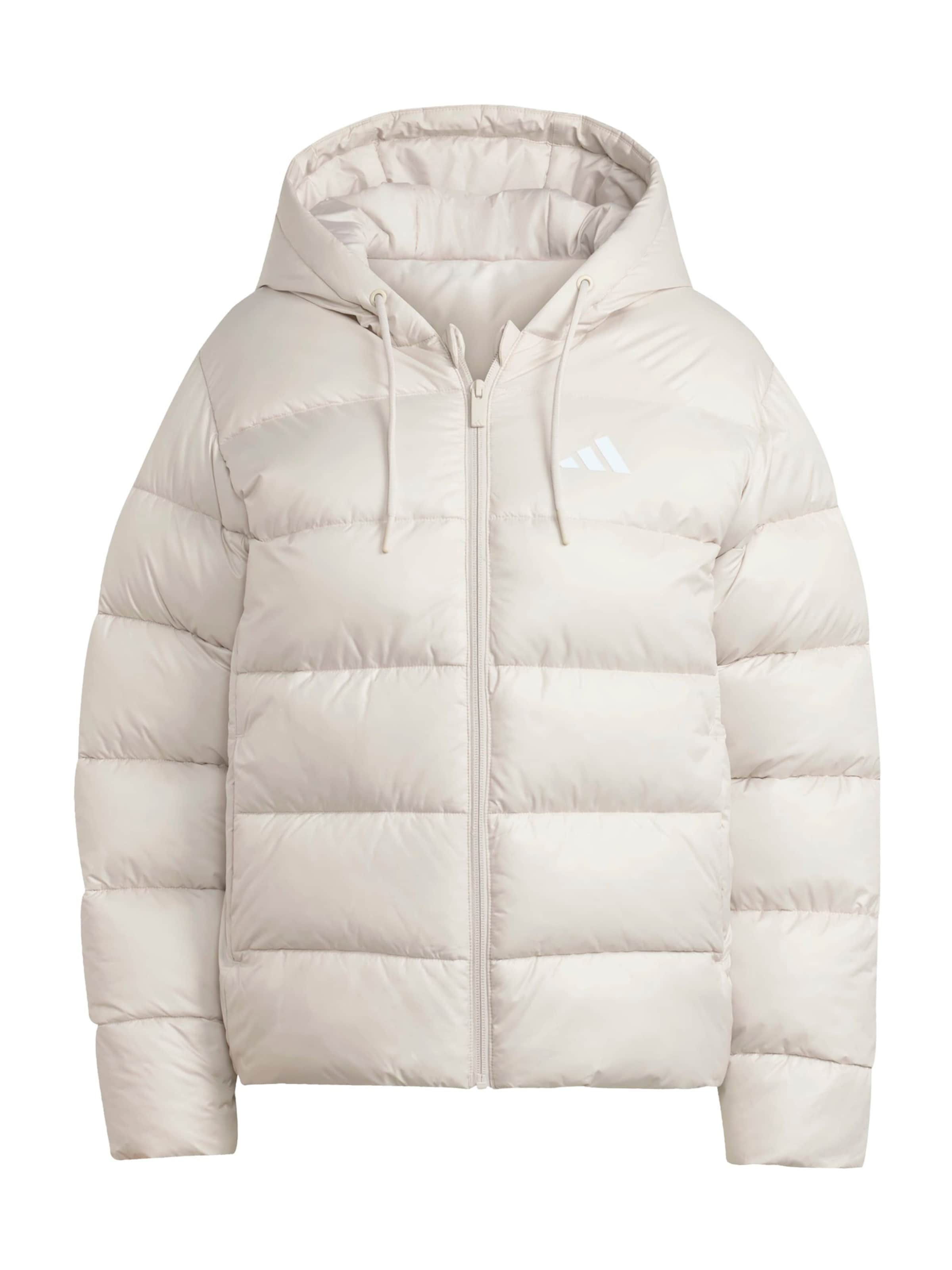 ADIDAS SPORTSWEAR Sportjacke 'ESS' in Weiß: Vorderseite