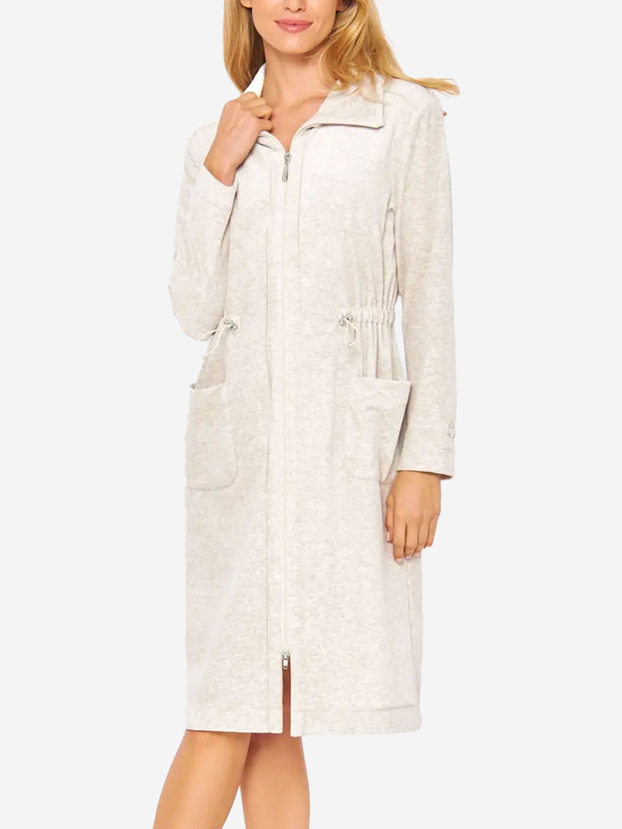 FÉRAUD PARIS Badjas kort ' Melange Oversize ' in Wit