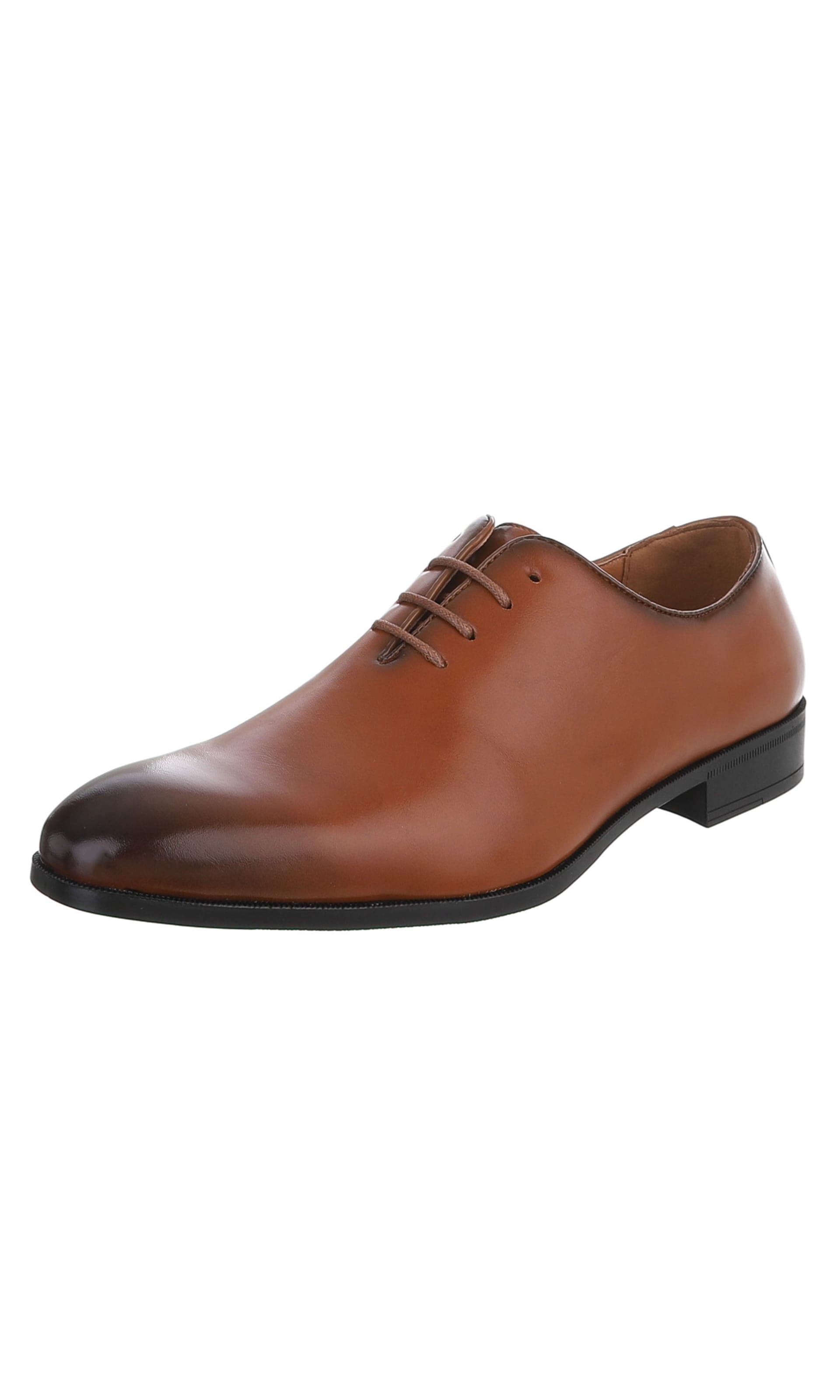 CoolWalk Lace-Up Shoes in Brown: front