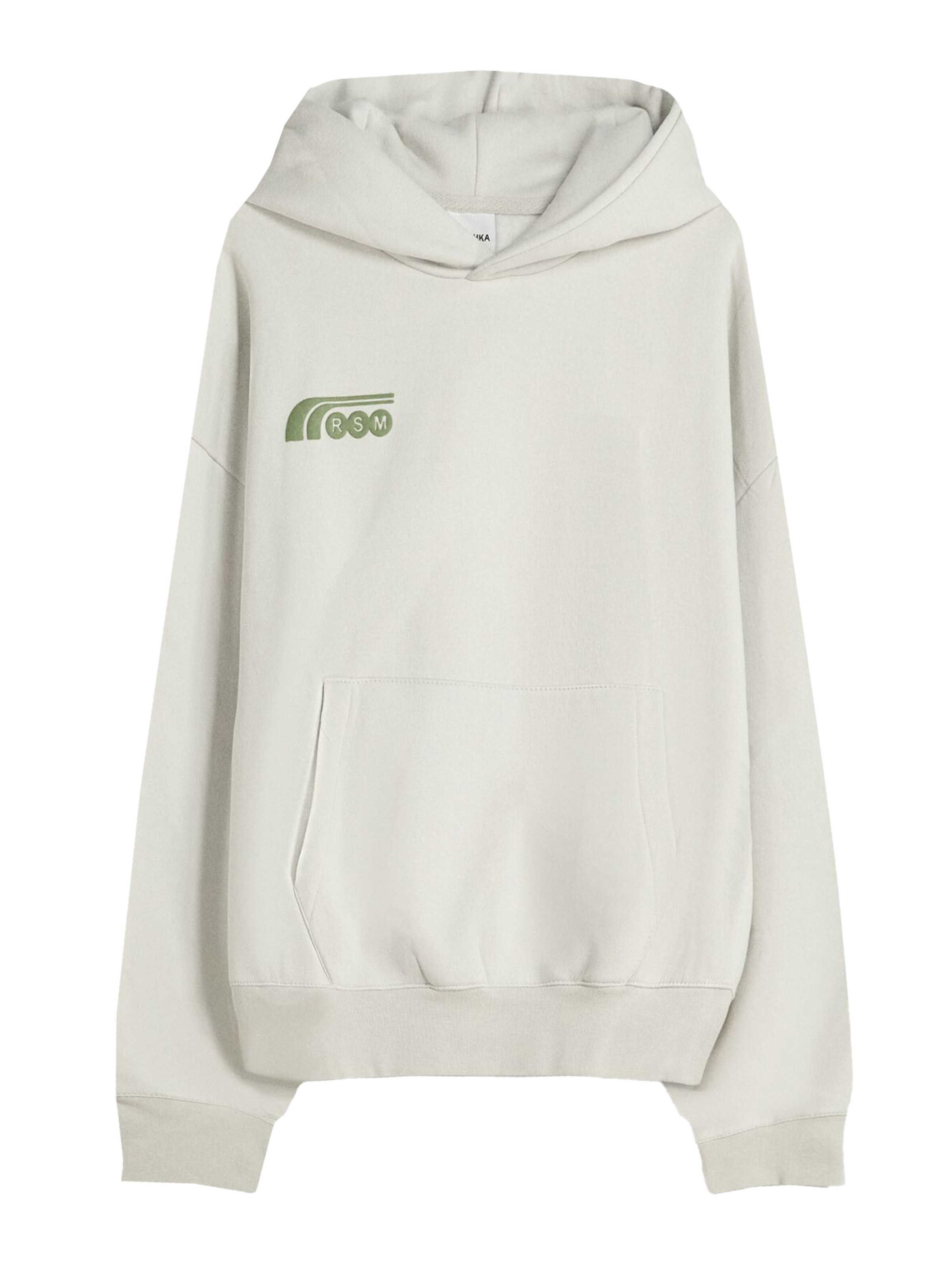 Bershka Суичър в сиво: отпред