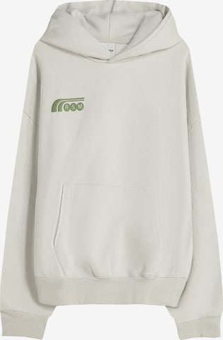 Sweat-shirt Bershka en gris : devant