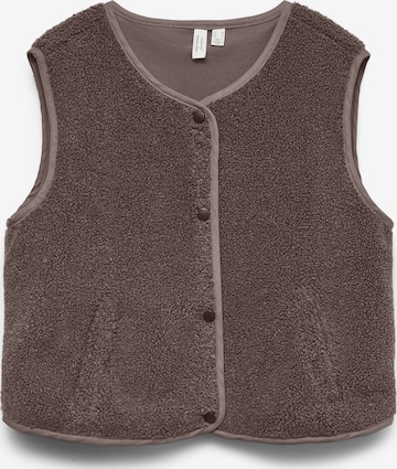 VERO MODA Strickweste 'VMGILLY' in Braun: Vorderseite