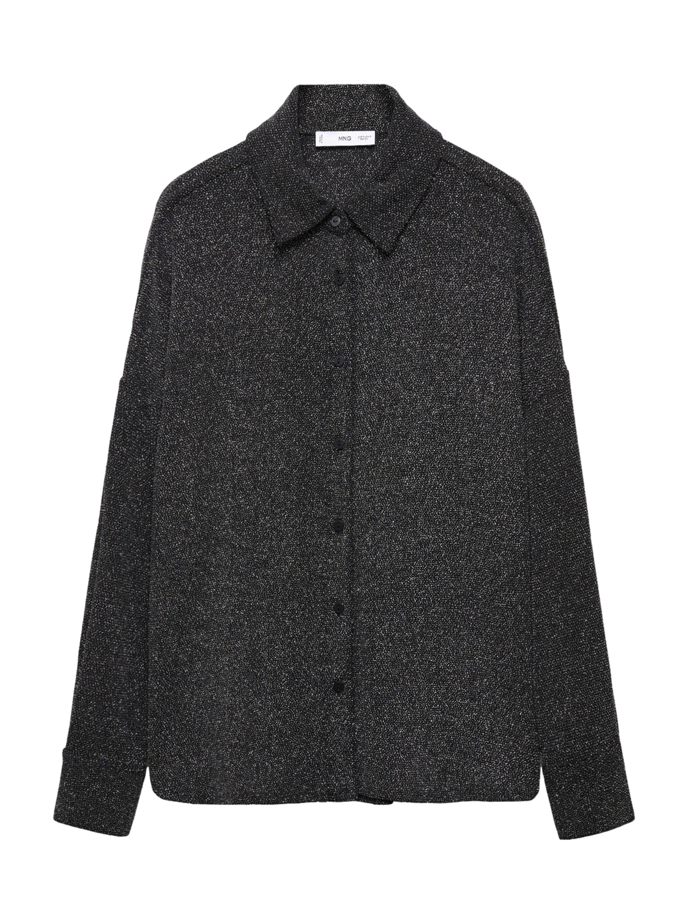 Camicia da donna 'XBLUTI' di MANGO in nero: frontale