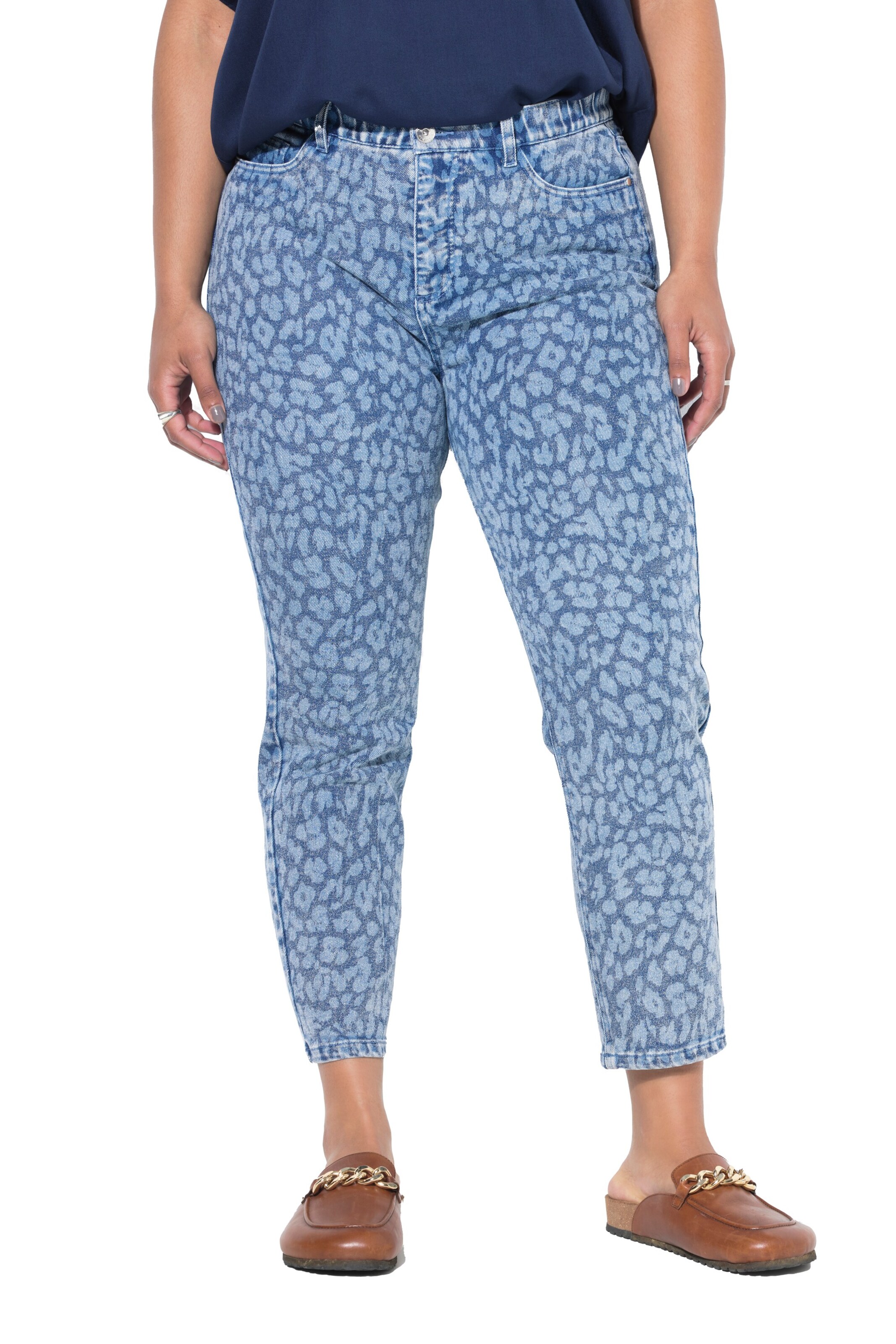 Studio Untold Slimfit Jeans in Blauw: voorkant