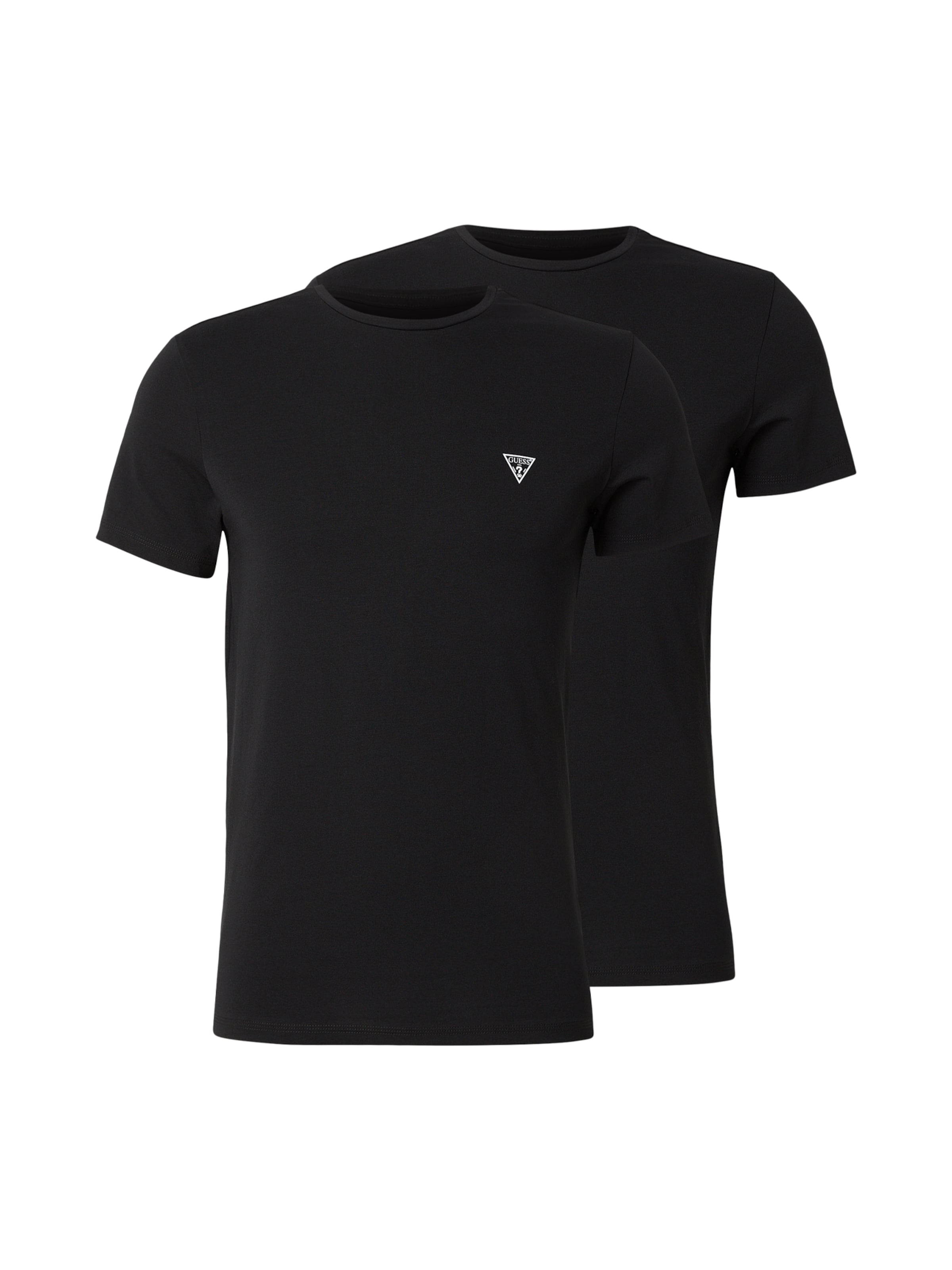 GUESS - Camiseta 'CALEB HERO' en negro: frente