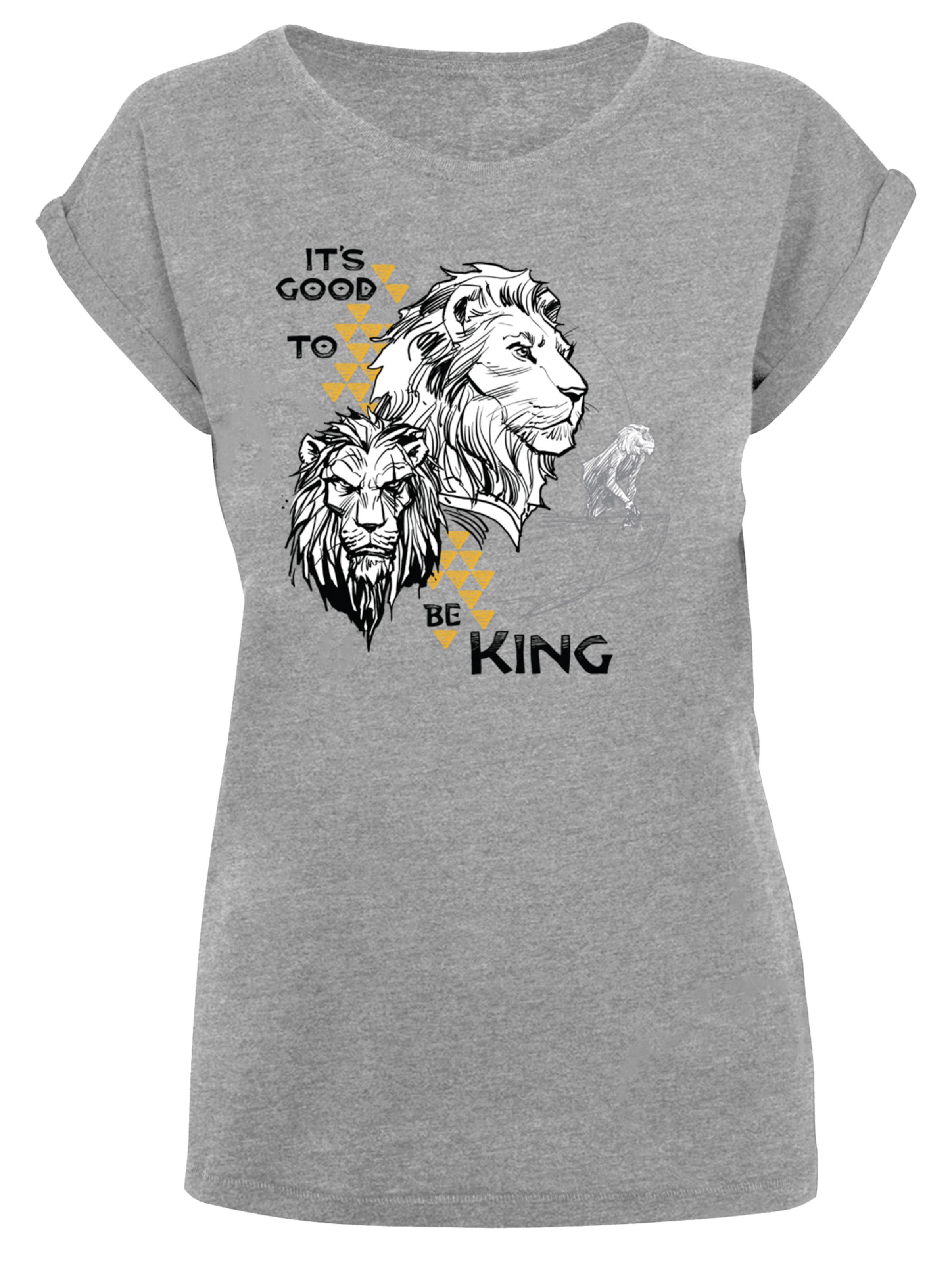 T-shirt 'König der Löwen' F4NT4STIC en gris : devant