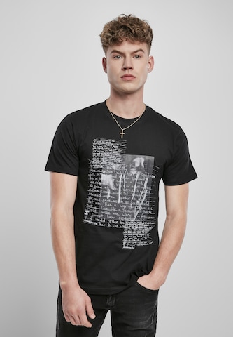 Mister Tee - Camiseta ' Tupac Lyrics' en negro: frente