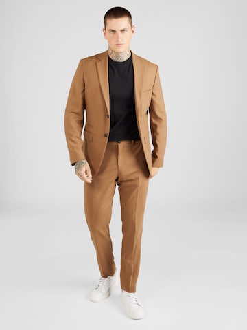 Coupe slim Costume 'NEIL' SELECTED HOMME en beige