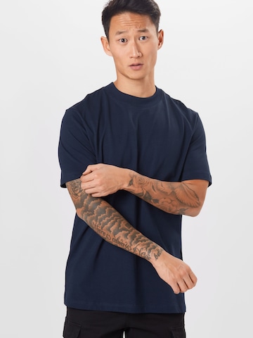 T-Shirt 'Colman' SELECTED HOMME en bleu : devant