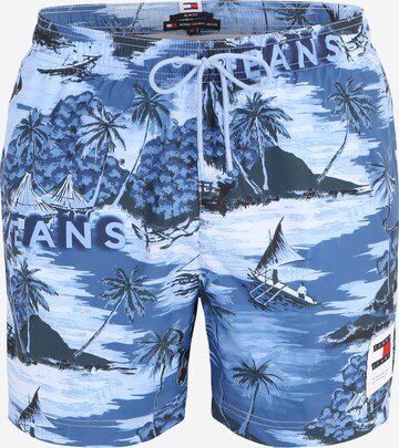 Shorts de bain Tommy Jeans en bleu : devant