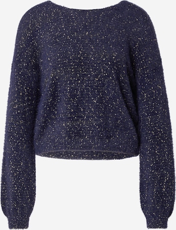 ONLY Sweater 'ROSETTE' in Blue: front