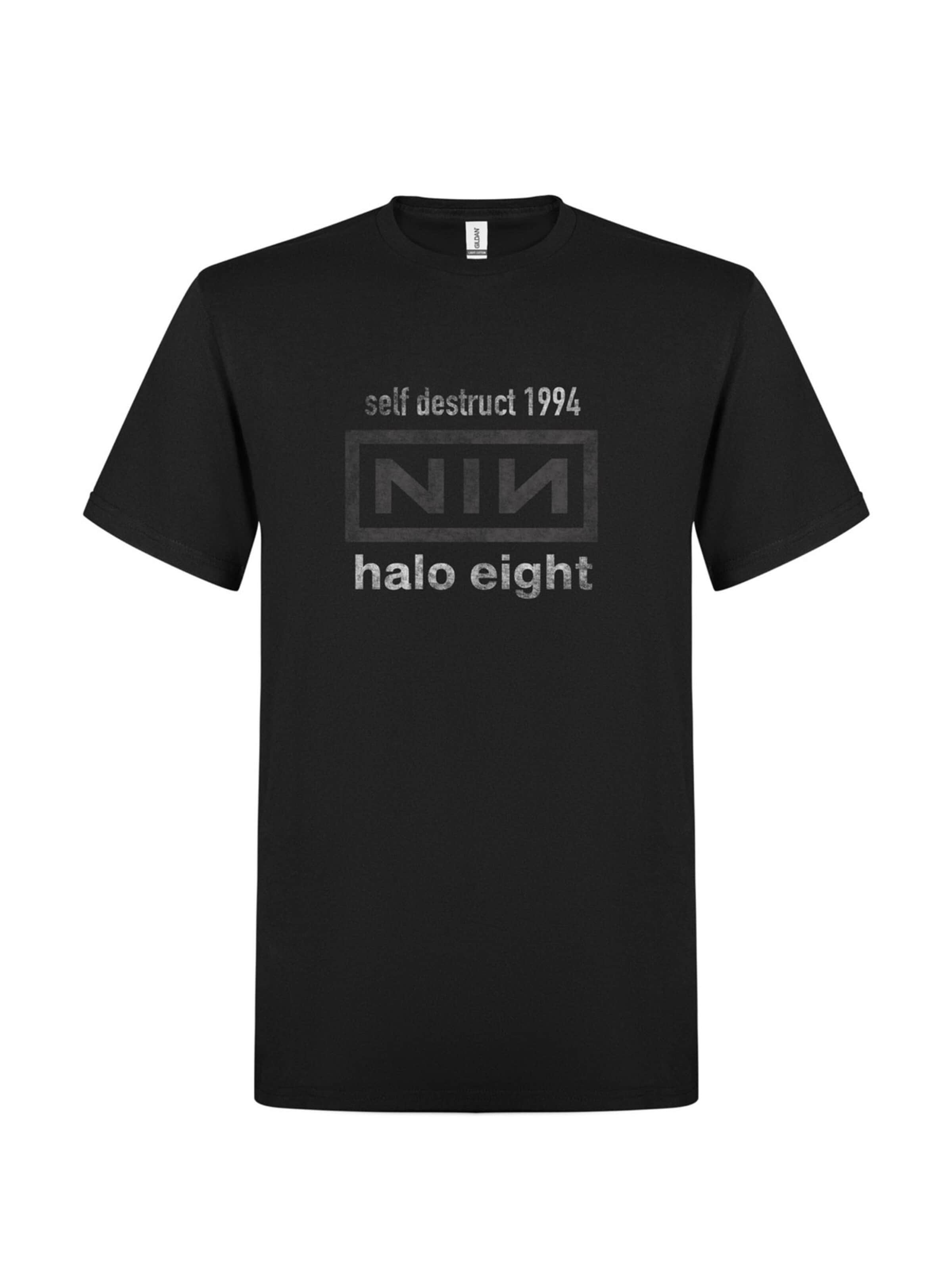 Maglietta 'Nine Inch Nails Self Destruct T-Shirt' di Rockshirts in nero: frontale