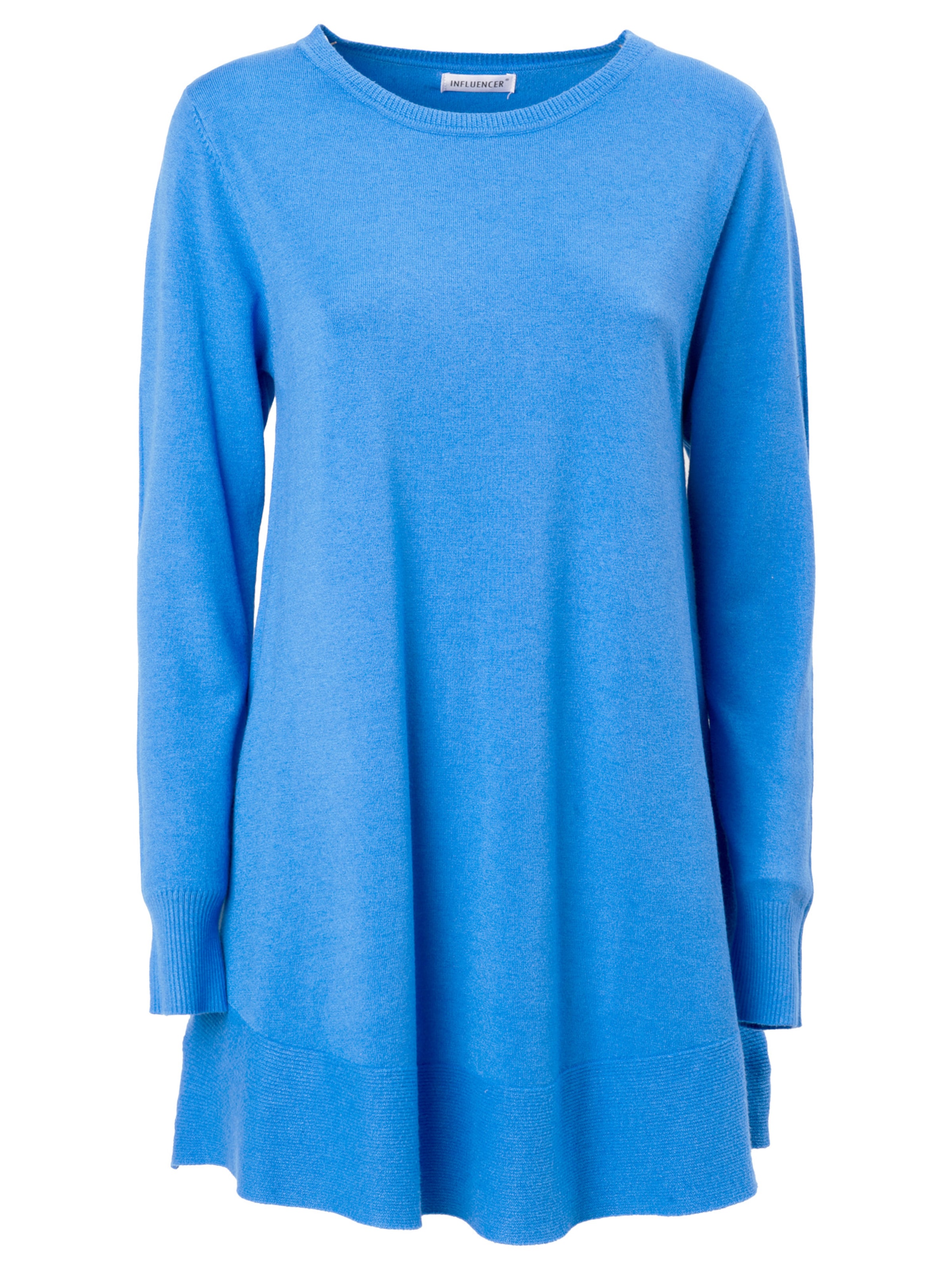Influencer Tröja i blå: framsida